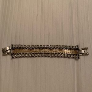Stella and Dot silver and gold bracelet